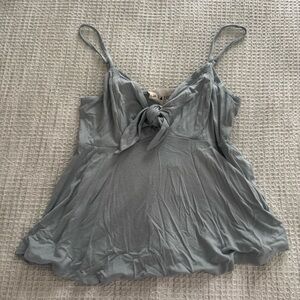 Women’s blue tie tank